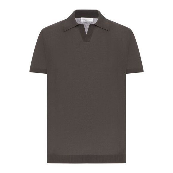 Roberto Collina Men Cotton Polo Shirt Without Buttons